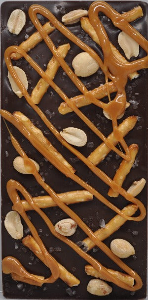 Salted Caramel Peanut & Pretzel Chocolate Bar