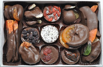 Handcrafted Luxury Gourmet Chocolate Covered Fruits Christmas Gift Box