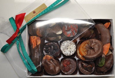 Handcrafted Luxury Gourmet Chocolate Covered Fruits Christmas Gift Box