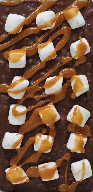 Salted Caramel Puffed Rice and Marshmallows