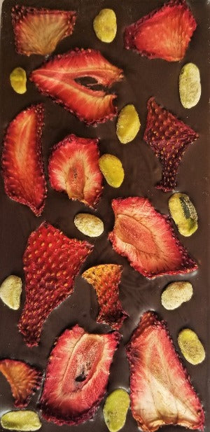 Strawberries Pistachio's Chocolate Bar